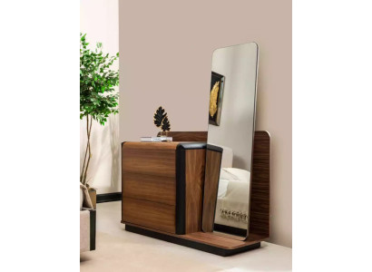 Beautiful modern dresser with mirror in elegant brown