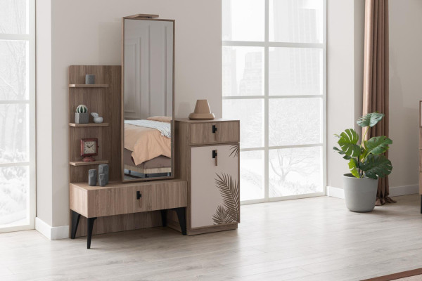 Bedroom luxury modern dresser with mirror modern furniture wood new