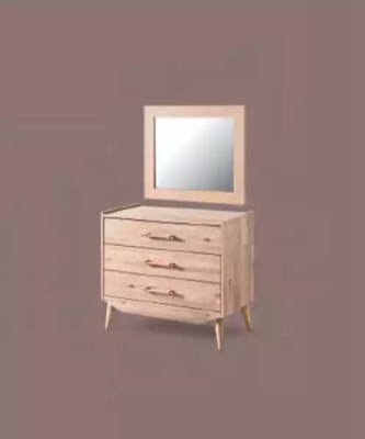 Brown dresser in the bedroom brown made of wood with drawers furniture