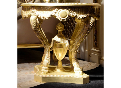 Coffee table side table wood living room table furniture from Italy vintage gold