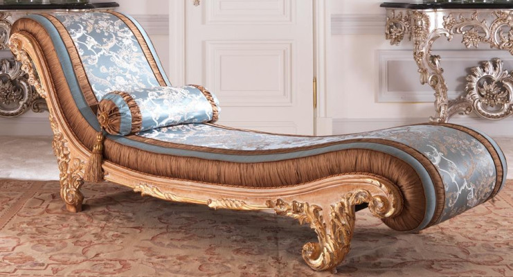 Liege Art Deco brown comfort luxury loungers relax chaise longue Italian furniture